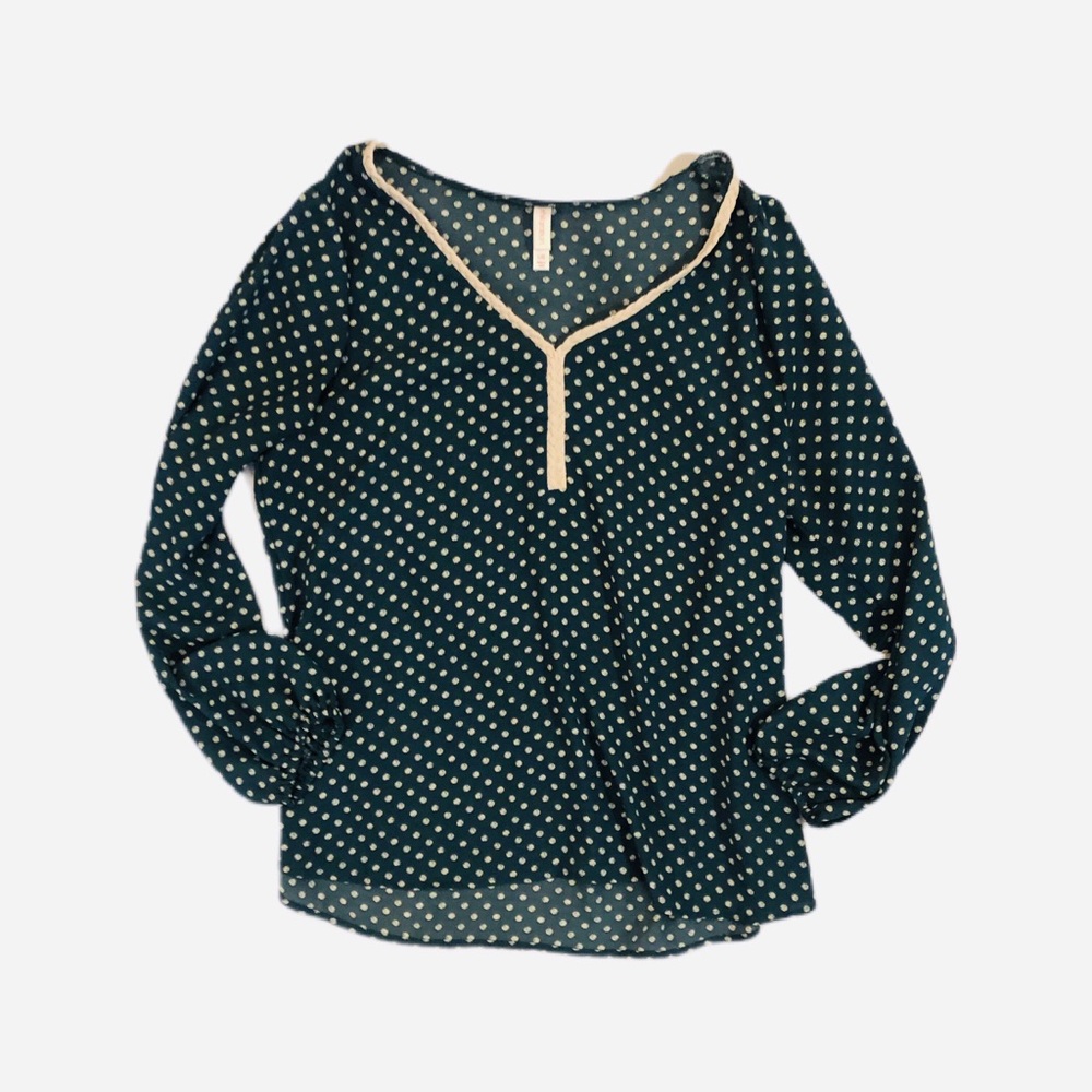 Sheer Polka Dot Top